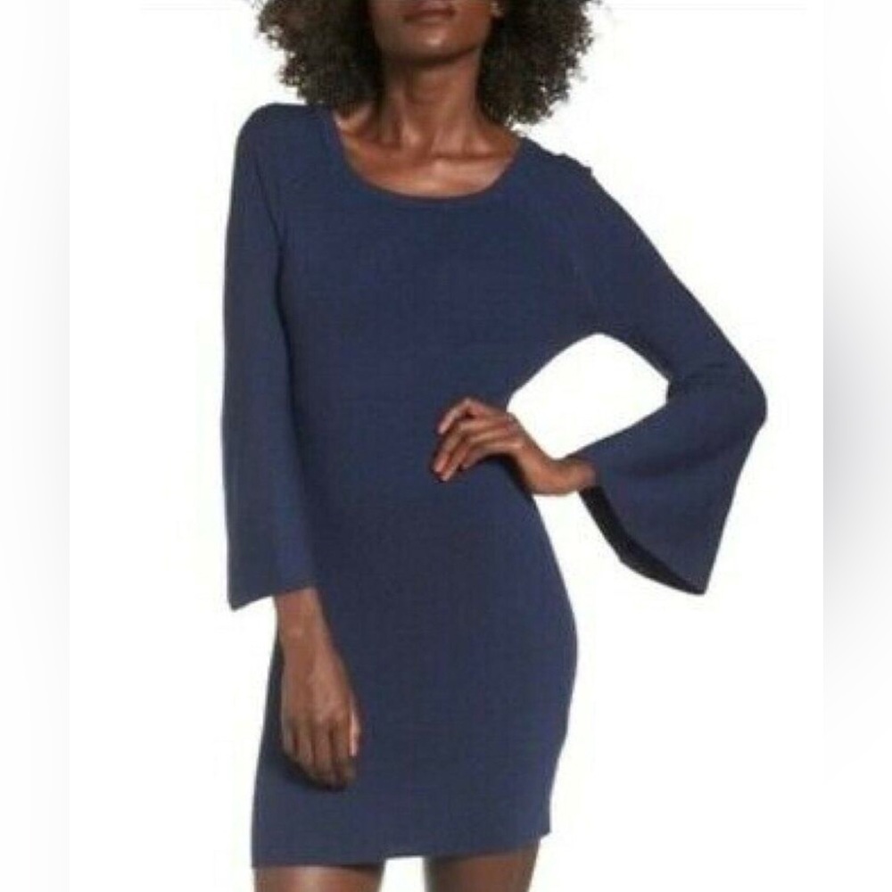 Joa Long Bell Sleeve Knit Dress Size Medium NWOT